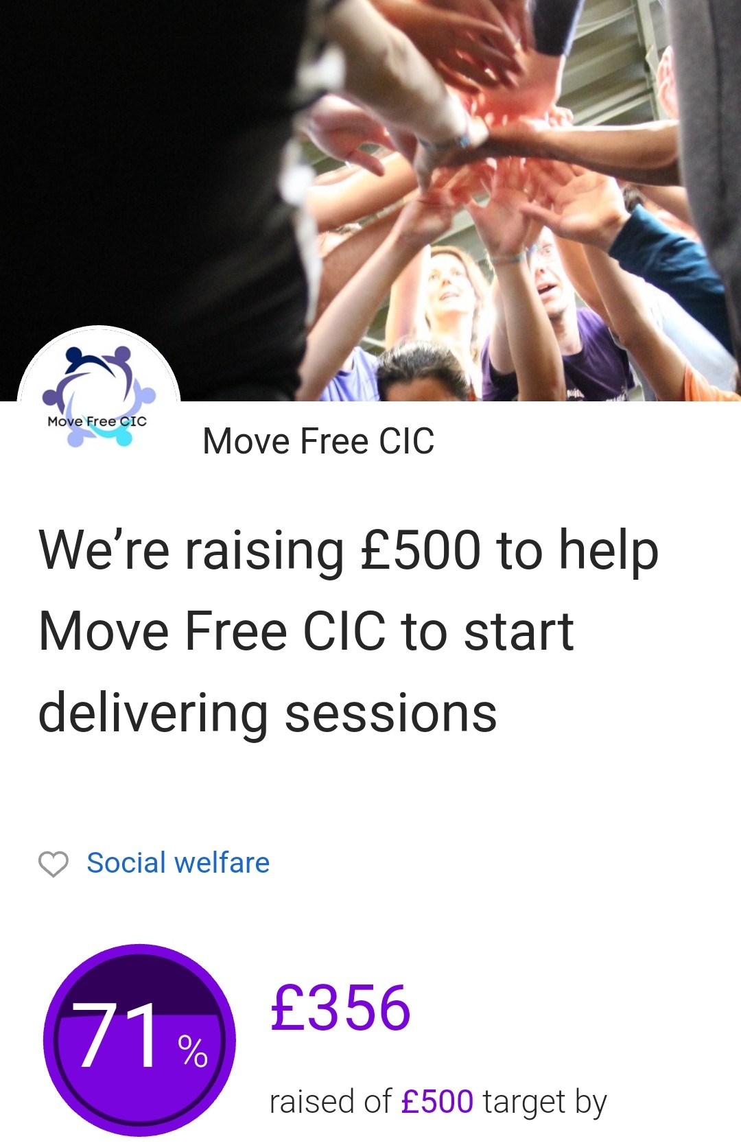 Penultimate day of our JustGiving